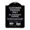 Signmission Customer Parking Only No Overnight Parking Unauthorized Vehicles Towed at Owner Expen, BS-1824-24206 A-DES-BS-1824-24206 - alternate 1